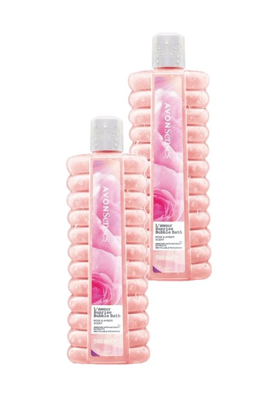 Avon L'amour Sunrise Gül Ve Kehribar Kokulu Banyo Köpüğü 2 x 500 ML