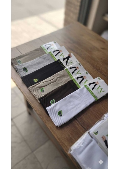 Bambu Dizaltı Çorap 6'lı Paket Beyaz