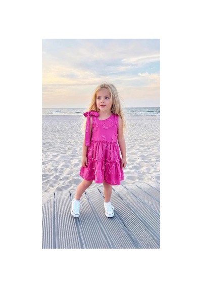 Poala Kids Ribbon Pembe Elbise