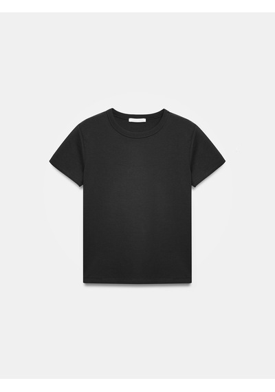 Dilvin 32779 Bisiklet Yaka T-shirt-siyah