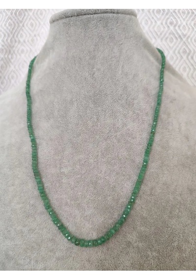 Zümrüt Tek Sıra Kolye Açık Yeşil