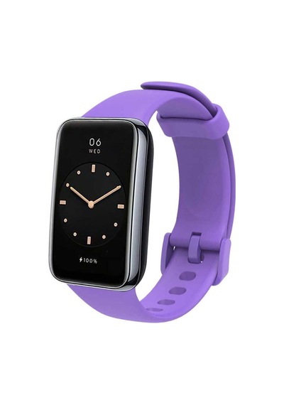 40mm Xiaomi Mi Band 7 Pro & Galaxy Watch Uyumlu Silikon Spor Kordon Ayarlanabilir Tokalı Kayış Lacivert Çok Renkli