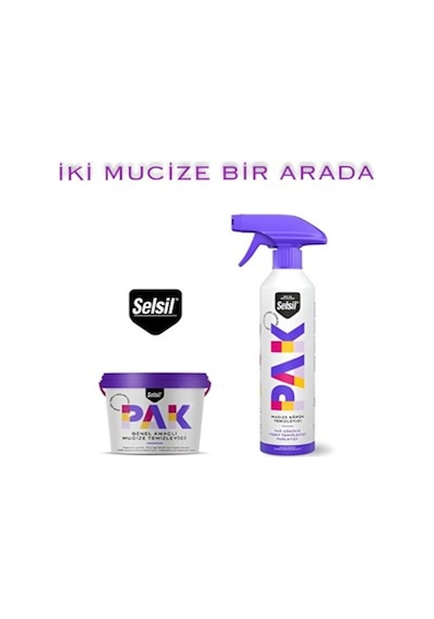 Selsil Pak 500ml Köpük + Krem 500gr Genel Amaçlı Temizleyici