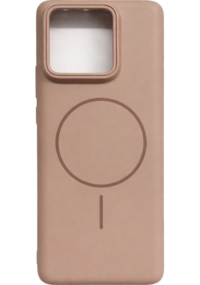 Mi 13 Pro Uyumlu Kamera Çıkıntılı Magsafe Wireless Şarj Özellikli Sert Sararmaz Silikon Kılıf Gold