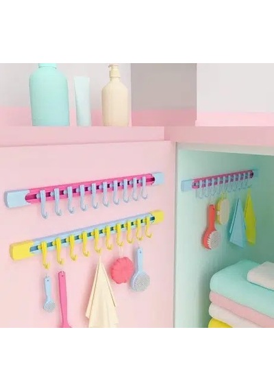 10 Kancalı Raylı Mutfak Ve Banyo Düzenleyici Askı 30 Cm Diğer