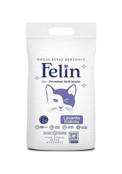 Lavanta Kokulu Topaklanan İnce Taneli Kedi Kumu 15 Kg