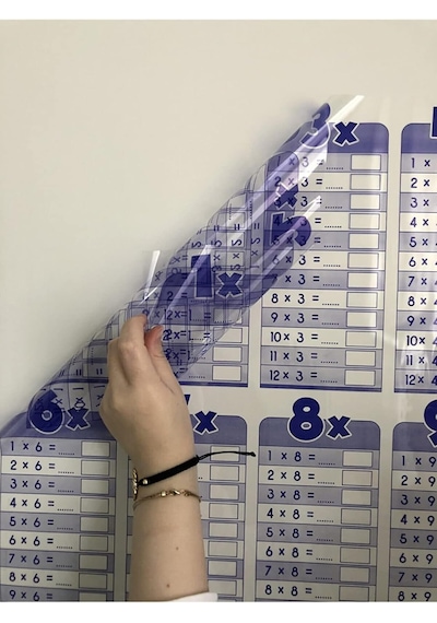 Çarpım Tablosu Yazı Tahtası Akıllı Kağıt Tahta Ingilizce 100x56 Cm 1 Adet Kalem Genel