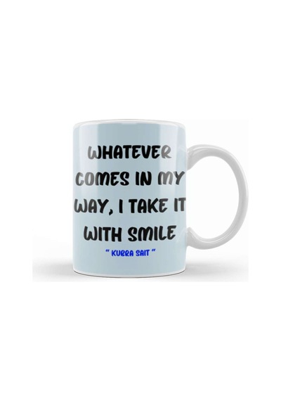 Smile Emoji Quotes Funny Happy Face Love Sarcastic Gift Kupa Bardak Porselen No14014 Karışık