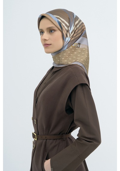 Armine Saf İpek Sura Eşarp-2026 İlkbahar-yaz- 952100d Gri