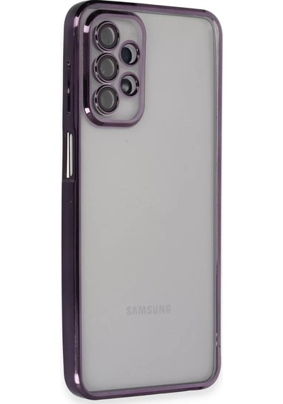 Newface Samsung Galaxy A23 4g Kılıf Razer Lensli Silikon - Mor