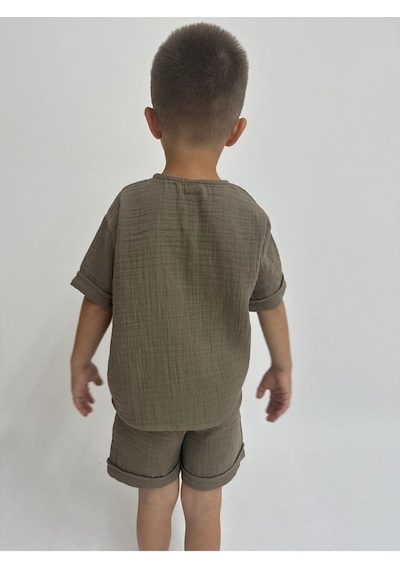 Oliven The Kid Oliventhekid Müslin Unisex Çocuk Takım Vizon Vizon