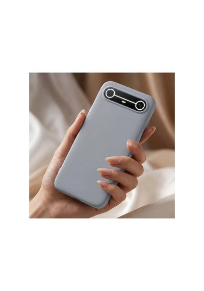 Caseonn Tecno Spark Slim 5g Kılıf Esnek Yumuşak Mat Silikon Gri
