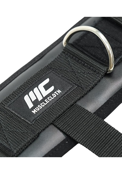 Musclecloth Deri Padded Ankle Cuff Taban Destekli 2'li Paket Siyah