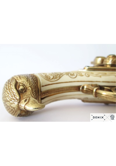 Denix 2 Barrel Eagle 18th France Pistol 30cm Koleksiyon Obje