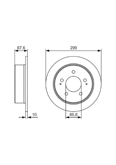Ssangyong Kyron 2.0xdi 2005-2011 Bosch Arka Disk 2 Adet