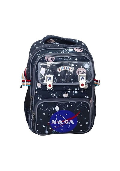 Nasa Temalı 3'lü İlkokul Çanta Seti - Peluş Oyuncak Hediyeli Yeşil