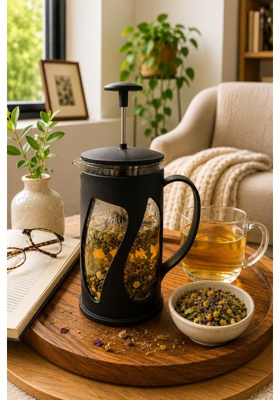 Bitki Çayı -kahve French Press 500 Ml Siyah - 905850011 Siyah
