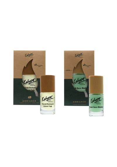 Kalyon Bitkisel Tırnak Besleyici Limon Yağı 11 Ml+Tırnak Gece Maskesi 11 Ml