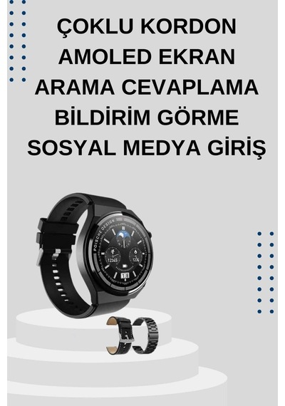 Mey İthalat Yeni Nesil Sesli Görüşme Akıllı Saat Ve Powerbank Çoklu Şarj Girişli Bluetooth Kulaklık Nabız Ölçer