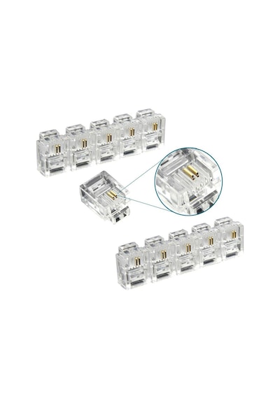 Rj11 Telefon Soketi 6P/2C 100 Adet Polaxtor Plx-10494