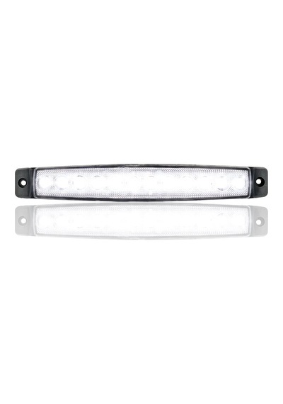 Sanel 24v Universal Parmak 12 Led Basamak - Yan Beyaz Sbc24w12