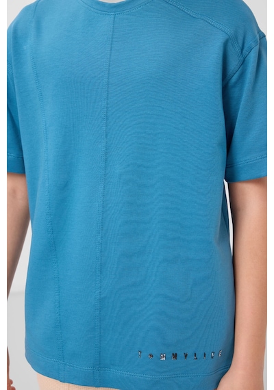 Tommylife Petrol Mavi Pamuklu Yumuşak Dokulu Oversize Basic Erkek Çocuk T-shirt - 11297 Petrol Mavi
