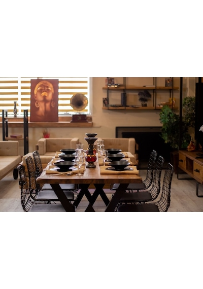 Ntconcept Ntconcept Masif Ağaç Masa Takımı Ntconcept Ntconcept Masif Ağaç Masa Takımı