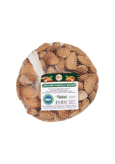 İnceten Organik Kabuklu Badem 500 Gr - Doğal Lezzet 2'li Ekonomik Paket - 2 Adet Tarı 500 G