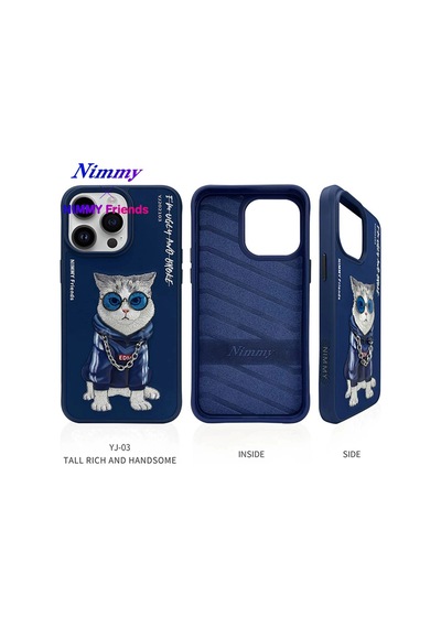 İphone 13 Pro Max Kılıf 3d Tarz Kedi Figürlü Şehirli çok renkli