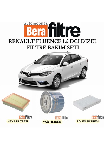 Renault Fluence 1.5 Dcı Dizel Filtre Bakım Set