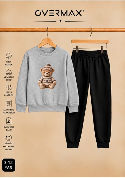 Overmax Teddy Bear Baskılı Çocuk Kapüşonsuz Sweatshirt Eşofman Takımı 3-12 Yaş Gri Üst-siyah Alt - 924528764 Gri Üst-siyah Alt Overmax Teddy Bear Baskılı Çocuk Kapüşonsuz Sweatshirt Eşofman Takımı 3-12 Yaş Gri Üst-siyah Alt - 924528764 Gri Üst-siyah Alt