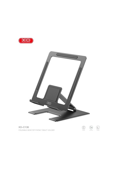 Isıya Dayanıklı Katlanır Stant Hafif Tutucu Xo C136 Katlanabilir Metal Tablet Ve Telefon Standı