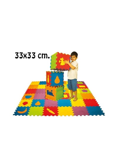 Matrax Oyuncak Polimat 33x33cm  9mm Düz (Renkli)
