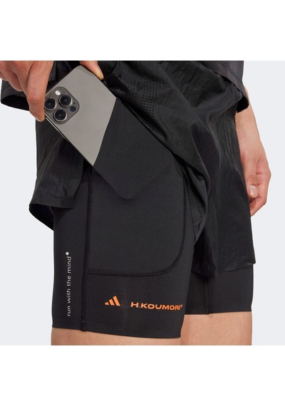 Adidas Adi365 H.koumori 2in1 Erkek Siyah Koşu Şortu Jm1211