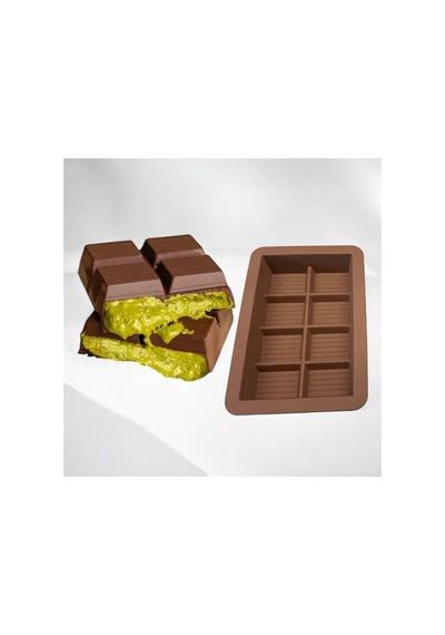 Tr Ckm Silikon 2'li Set Muffin Ve Dubai Çikolata Kalıbı 6lı Muffin Silikon Kalıp Dubai Çikolata Kalıbı Pembe Diğer
