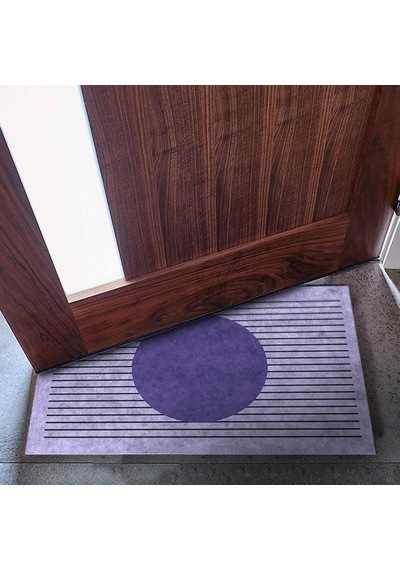 Monnhein Kapı Önü Paspası - Modern Ve Şık Kapı Paspası / Ev, Ofis Ve Dış Mekân Kullanımı İçin Lavender H Çok Renkli