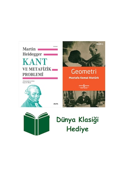 Kant Ve Metafizik Problemi Ciltli + Geometri + Dünya Klasiği Hediye
