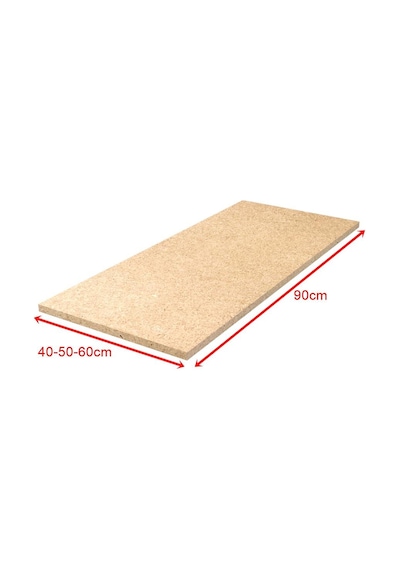 1 Adet Ham Mdf Ahşap Raf - Depo Rafı Hafif Rack Ahşap Rafı 50x60 Cm Meşe