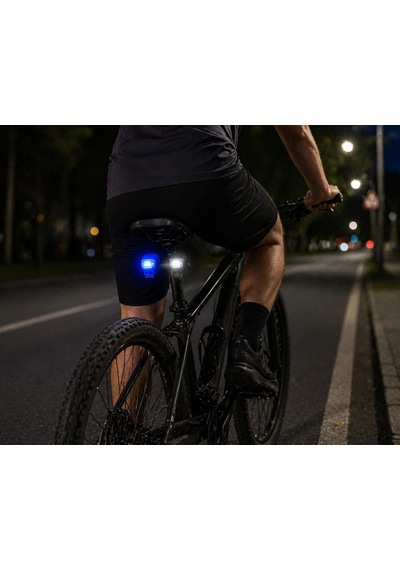 Orret Home 2 Adet Bisiklet Işığı Seti Led Flaşör Ön Arka Bisiklet Lambası, Usb'siz Pilli Işık, Su Geçirme Çok Renkli