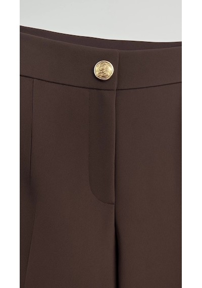Sentez Sz-5603-k Kahve Renk Milano Boru Paça Pantolon Çok Renkli
