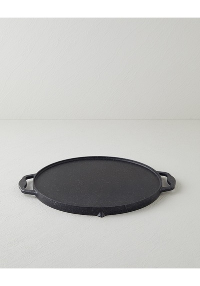 English Home Savor Premium Yuvarlak Grill Tava 34 Cm Siyah Siyah