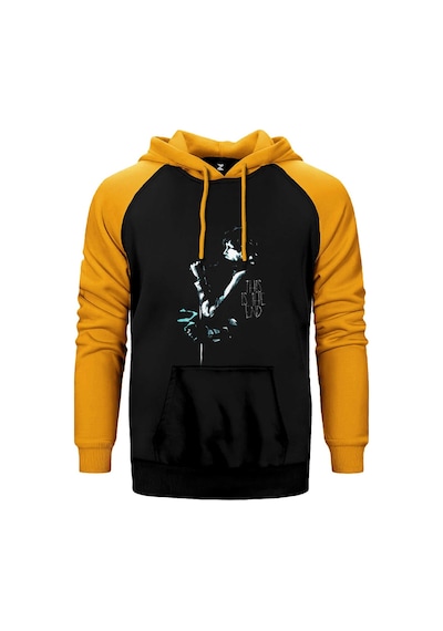 The Doors This Is The End Sarı Renk Reglan Kol Kapşonlu Sweatshirt Sarı