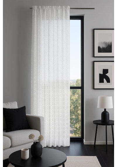 Loevan Tül Perde Beyaz 140x280 Beyaz