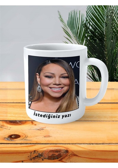 Mariah Carey Baskılı Kupa Bardak Kişiye Özel Desen 4 Çok Renkli