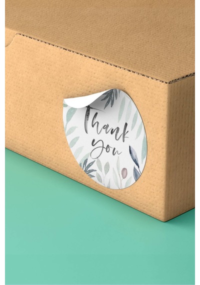 Pretty Things Inside Pembe Kargo Paketleme Sticker 3x3cm St2112 Çok Renkli
