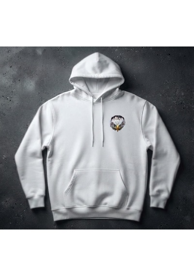 Berru Butik & Textil Kartal Ve Kurt Figürlü Baskı Detaylı Kapşonlu Hoodie / Sweatshirt Kişiselleştirilebilir Beyaz Berru Butik & Textil Kartal Ve Kurt Figürlü Baskı Detaylı Kapşonlu Hoodie / Sweatshirt Kişiselleştirilebilir Beyaz