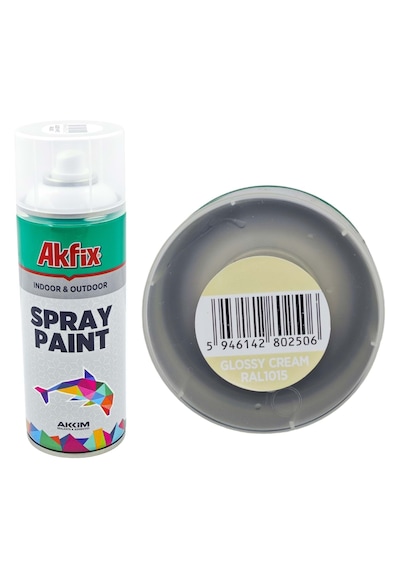 Akfix Parlak Krem Sprey Boya 400 Ml 1 Adet Gönderilir