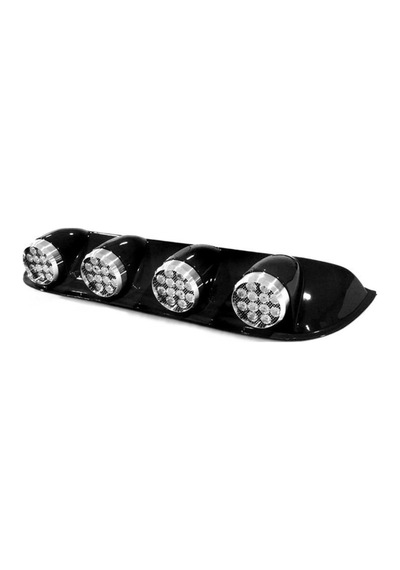 Offroad Sis Lambası 12x4 Led Yuvarlak Siyah /lass243
