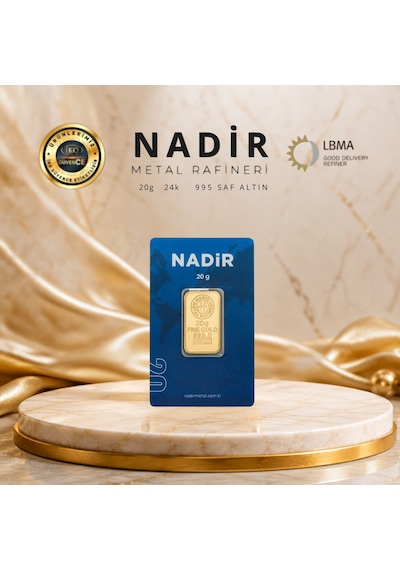 1 Adet 20 Gr 24 Ayar Altın 995
