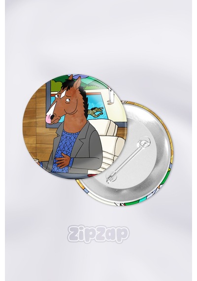 Bojack Horseman Çanta Süsü Rozet İğneli Buton Rozet Seti 1 Adet Tekli